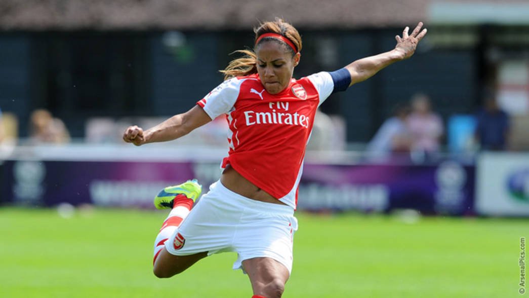 Alex Scott playing for Arsenal 