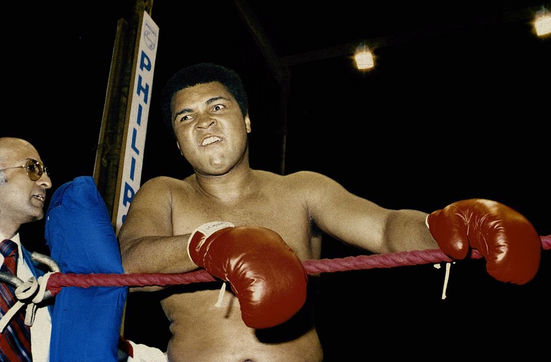 Muhammad Ali in the boxing ring