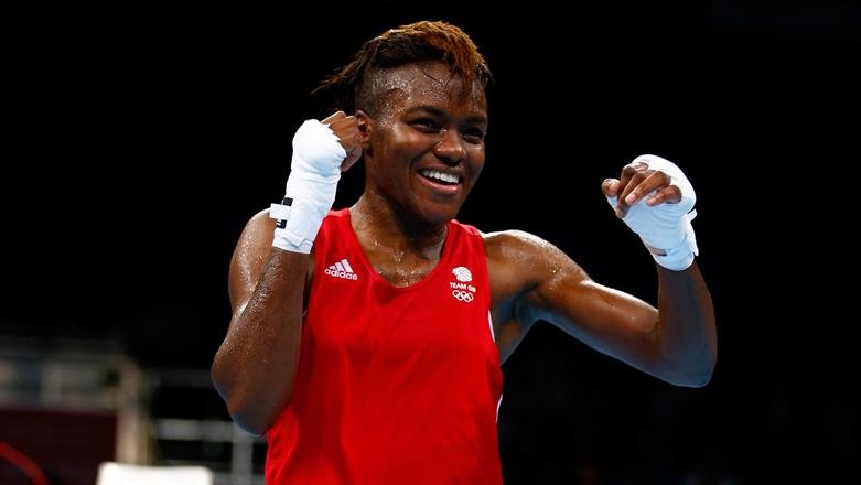 Nicola Adams in the first ever Women's Olympic Boxing Tournament in 2012