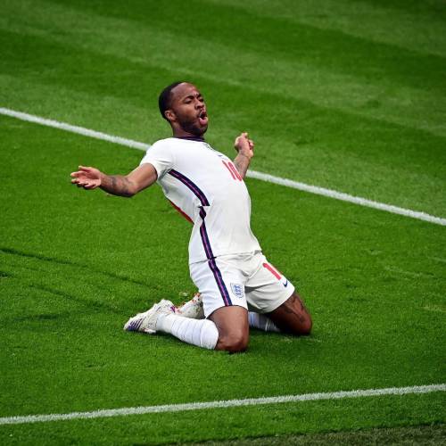 Raheem Sterling for the England National Team in the Euros