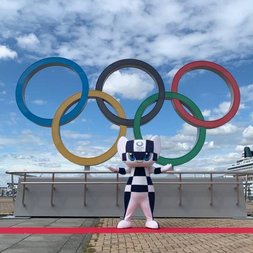 The Olympic Rings in Yokohama