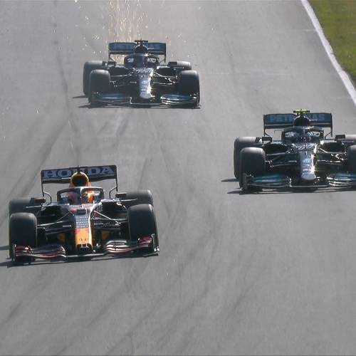 Verstappen, Bottas and Hamilton at the Dutch Grand Prix