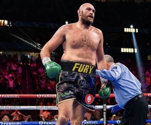 Tyson Fury the Gypsy King after defeating Deontay Wilder