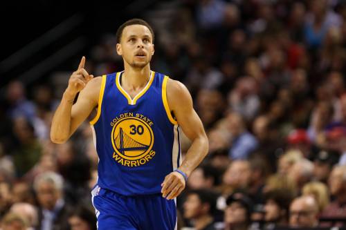 Steph Curry During a Golden State Warriors Game