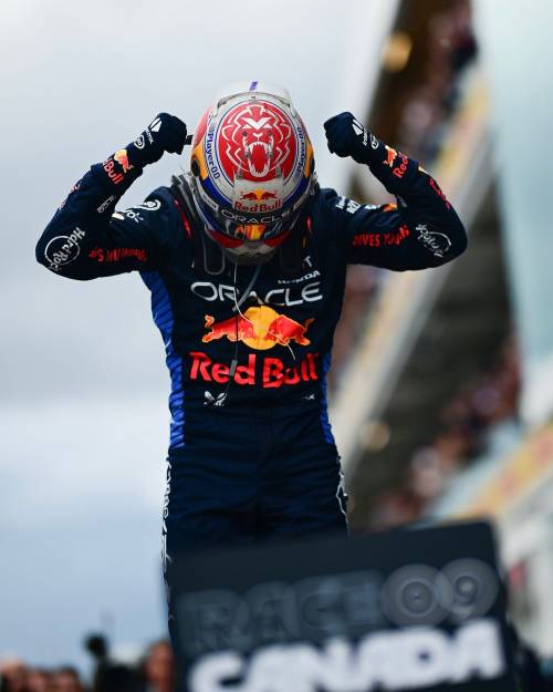 Max Verstappen celebrating