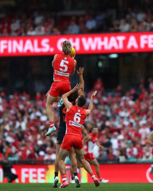 Issac Heeney in an AFL match