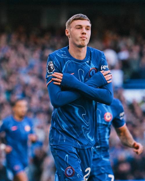 Cole Palmer celebrating after scoring for Chelsea