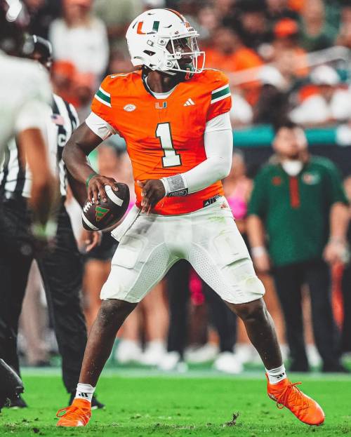 Cameron Anthony Ward Cameron Anthony Ward in action for the Miami Hurricanes
