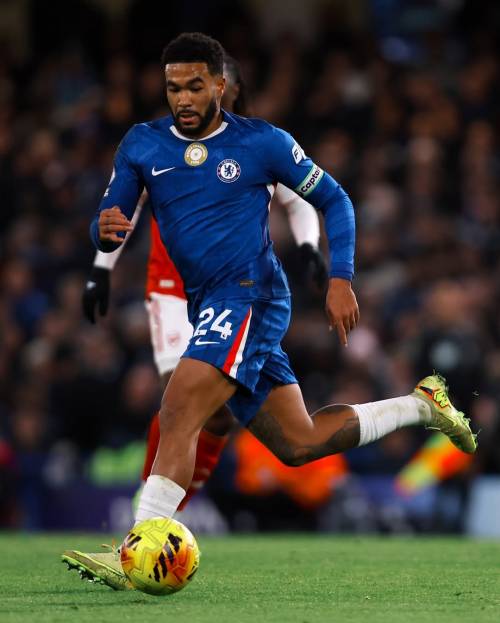 Reece James in action for Chelsea