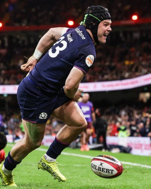 Darcy Graham in action for the Scottish Rugby team