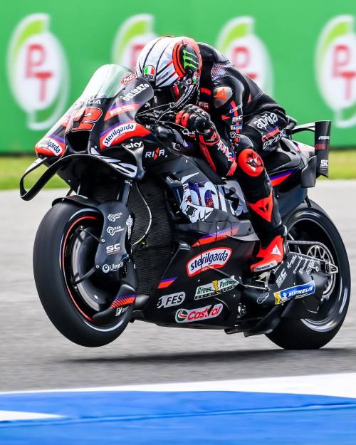 Marco Bezzecchi in action in MotoGp 2026