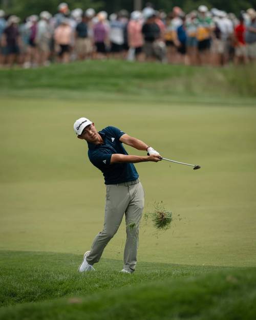 Colin Morikawa in action at the 2025 U.S. Open Championship