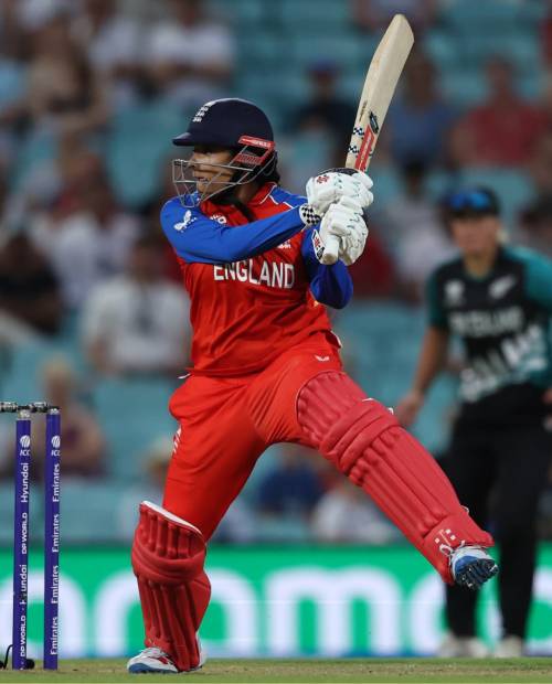Sophia Dunkley in action at the 2026 Women's T20 World Cup