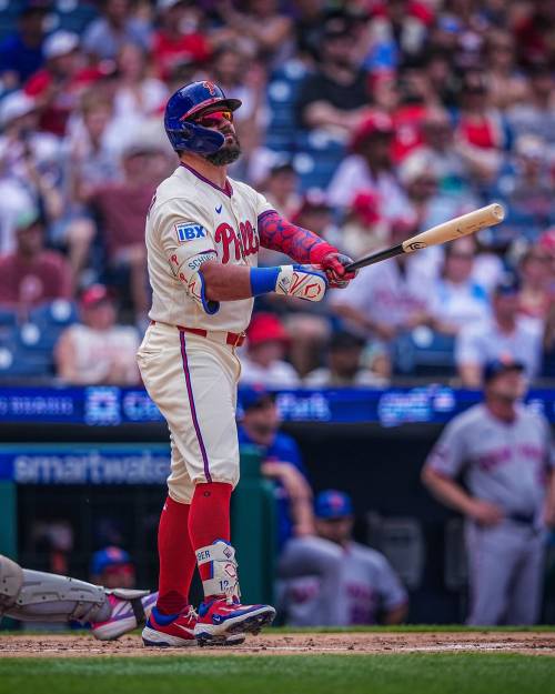 Kyle Schwarber in action for the Philadelphia Phillies