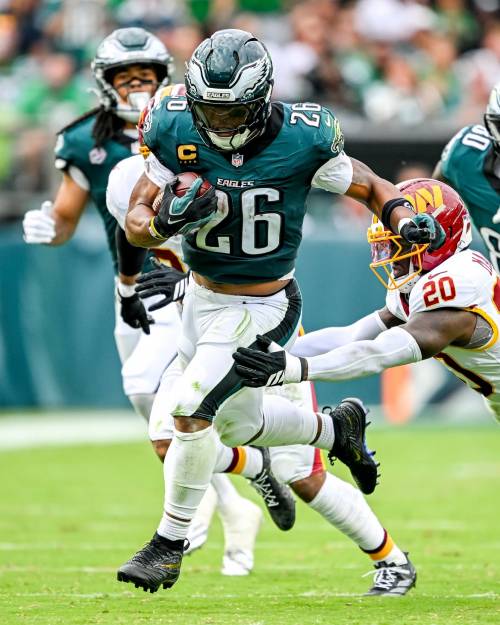 Saquon Barkley in action for the Philadelphia Eagles